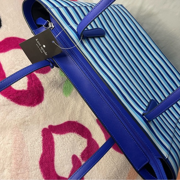 Kate Spade Schuyler Wave Stripe Medium Tote Bag NWT - Picture 8 of 14